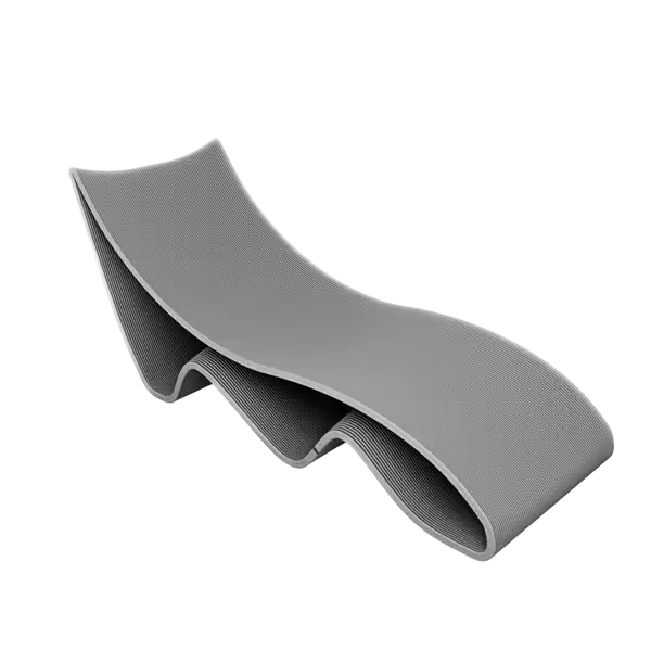 CHAISE-LONGUE LONGSEA 3D CONCRETE